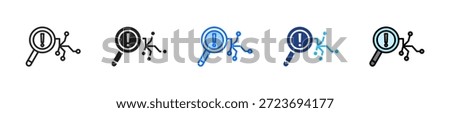 Root Cause Analysis Icon Set Multiple Style Collection