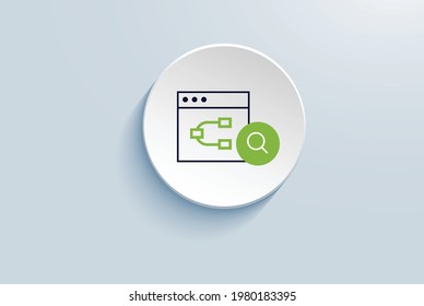 Root Cause Analysis Icon Vector Design