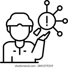 Root Cause Analysis Illustration vector Icon Design