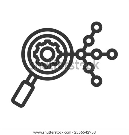 Root Cause Analysis Outline Icon Vector Illustration