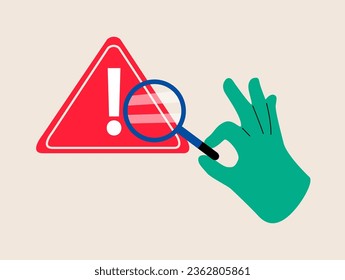 Root cause analysis or solving problem. Colorful vector illustration 
