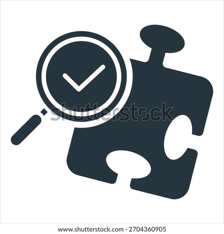Root Cause Glyph Icon Vector Illustration