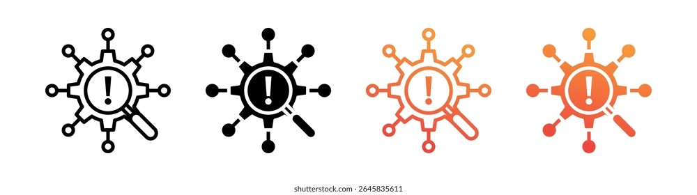 Vetor de Conjunto de Ícones de Vários Estilos de Motivo Raiz