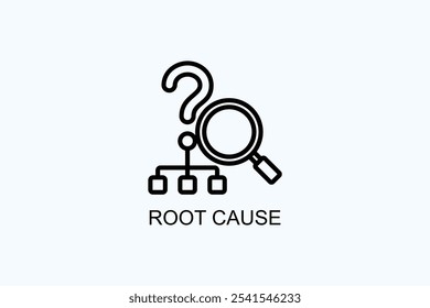 Root Cause Vector Or Logo Sign Symbol Illustration