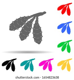 root crop multi color style icon. Simple glyph, flat vector of roots icons for ui and ux, website or mobile application