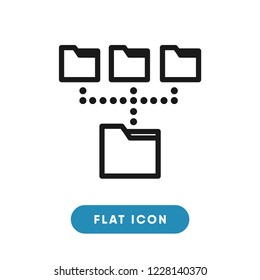 Root directory vector icon