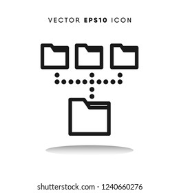 Root directory vector icon