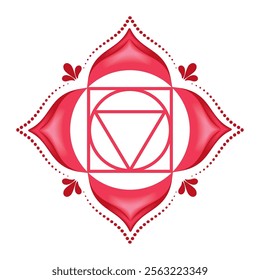 root first chakra of muladhara isolated