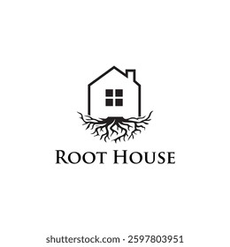 Root House Logo Vintages Minimalist