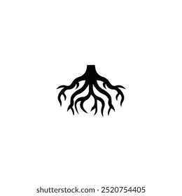Stammsymbol Logo-Designvorlage, einzelne Illustration