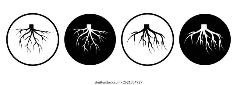 root icon . root icon vector illustration eps 10.