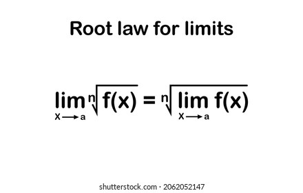 Root law for limits in mathematics