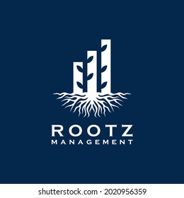 Root Leaf FInancial Bar Business logo design 