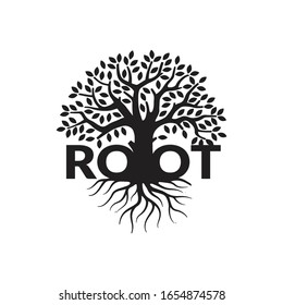 Root Logo - Nature Logo Concept Template