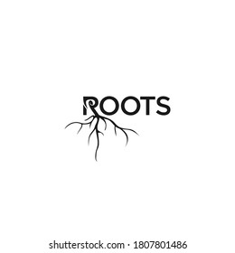 Root logo  vector image, typography design