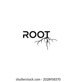 Root logo  vector image, typography design