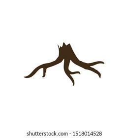 root silhouette vector symbol icon design. Beautiful illustration isolated on white background