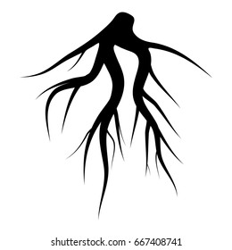 root silhouette vector symbol icon design. Beautiful illustration isolated on white background
