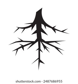 root of the tree icon vector illustration logo design
