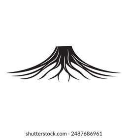 root of the tree icon vector illustration logo design