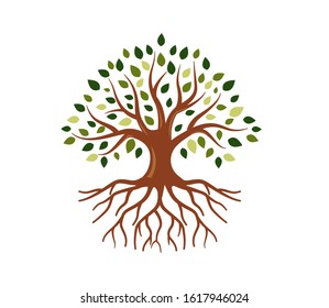 Root Tree Life Logo Design Vector Stock Vector (Royalty Free ...