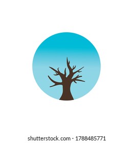Root Of The Tree logo illustration template