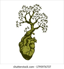 Root Of The Tree logo illustrazione. Silhouette vettoriale di un albero, Root Of The Tree Logo is a multipurpose logo. This logo can be used by law companies, landscape business, royalty brands.