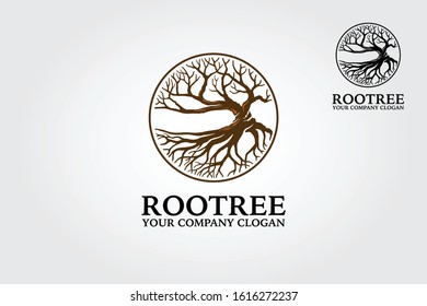 Root Tree Logo Template Features. The logo a tree depicts as growth symbol, strength, ecology.  This logo is modern, clean and simple.