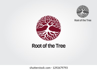 Root of the tree logo templete this concept could be used for recycling, environment associations, landscape business and other.