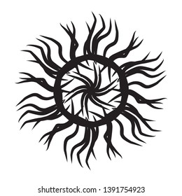 
root of the tree. vector illustration