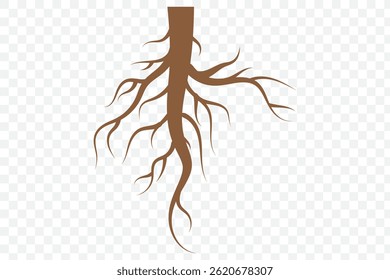 Root vector art, Root silhouette, Root silhouette vector illustration . 