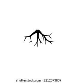 Root vector illustration template design