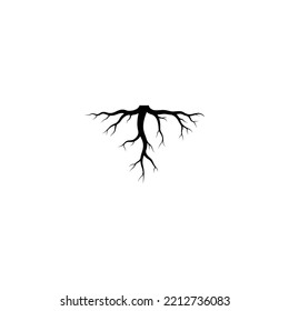 Root vector illustration template design