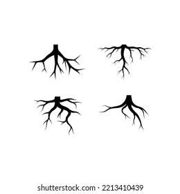 Root vector illustration template design
