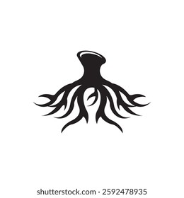 Root vector illustration template design