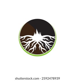 Root vector illustration template design