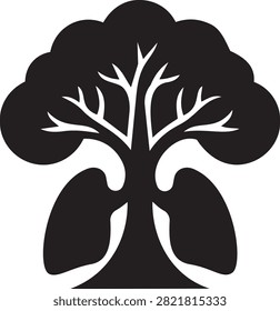 Rooted Breathing Organs Under Lush Arboreal Canopy