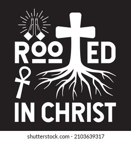 rooted in Christ vector file