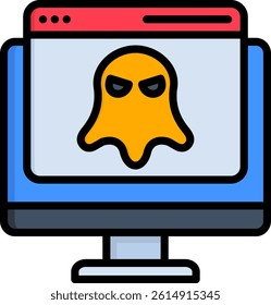 Rootkit Icon Lineal Color Vector Illustration