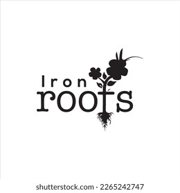 roots iron plant tree template
