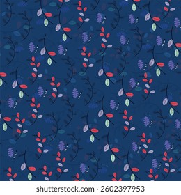 Roots and leaf pattern seamless designs
