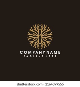 Roots Logo Template Vector Illustrator