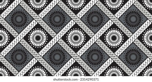 rope abstract african pattern background, textile art, tribal abstract hand-draw, summer fashion artwork for Fabric print, clothes, scarf, shawl, carpet, bag