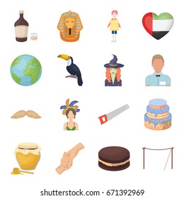 Rope, alcohol, world and other web icon in cartoon style.Animal, entertainment, servi icons in set collection.
