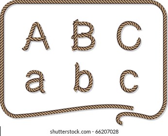 rope alphabet A B C