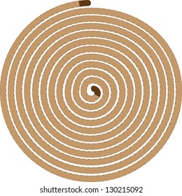 rope arranged in a circle
