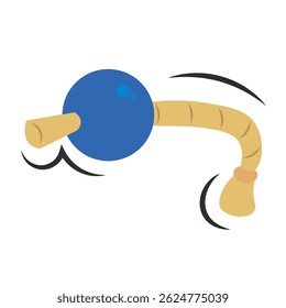 Rope ball toy icon. Vector illustration