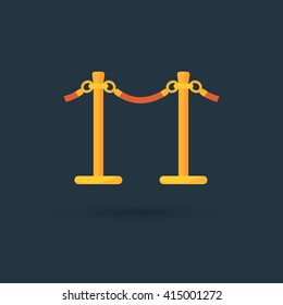 rope barrier icon