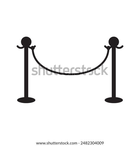 rope barrier vector icon vector illustration logo design