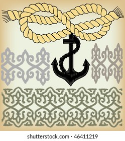 rope and border design